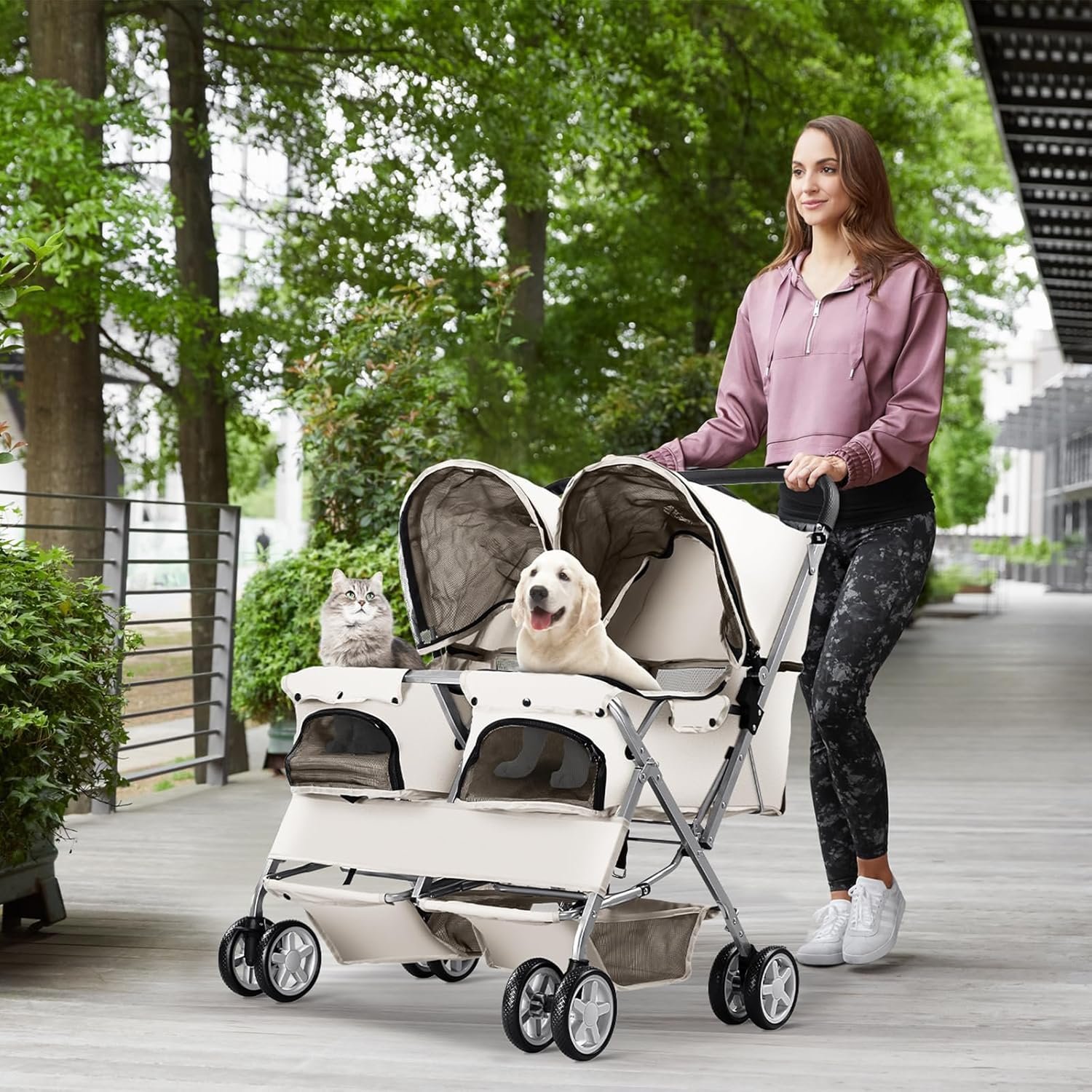 Double Pet Stroller - Image 2