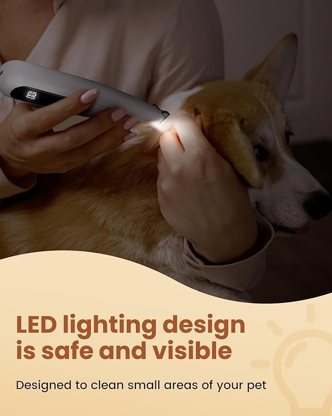 2-in-1 Rechargeable Dog Grooming Kit – Low-Noise Cordless Clippers & Paw Trimmer for Pets - Image 3